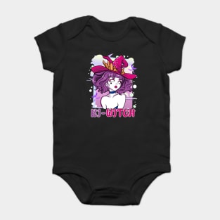 Bi Witch Bisexual Witch Pun for Halloween Baby Bodysuit